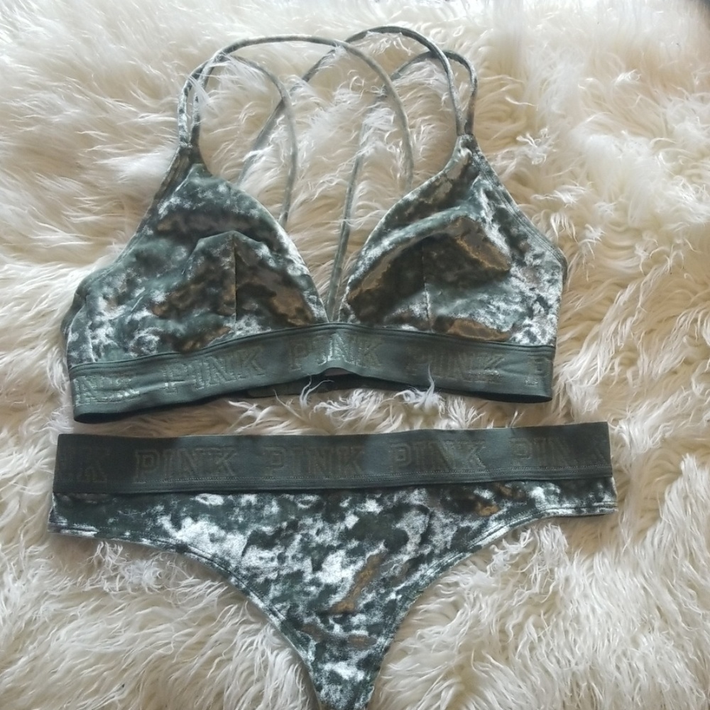 VS Velvet Bra and Thong